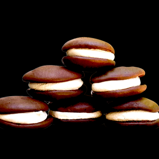 Chocolate Whoopie Pies with Marshmallow Buttercream