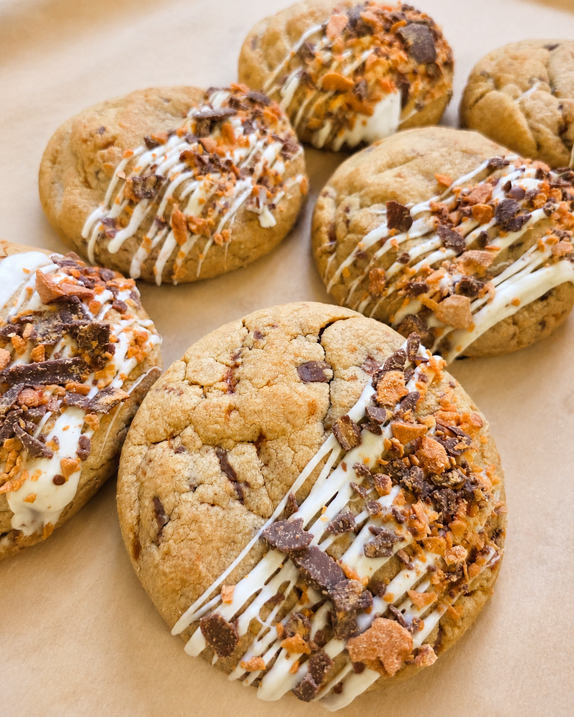Butterfinger Crunch Big Ass Cookie